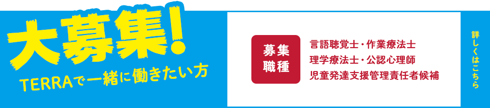 TERRAで一緒に働きたい方大募集!